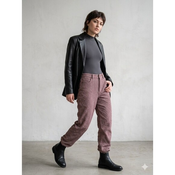 BDG Pants - BDG Urban Outfitters High Rise Baggy Textured Popcorn Pants 28